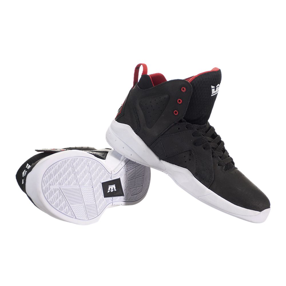 Chaussures de Skate Supra Magazine Noir Black/Red-White Homme | AQF-27585615